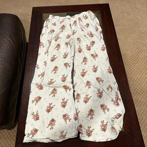 Cindy Lou Who Cream Wide Leg Pajama Pants